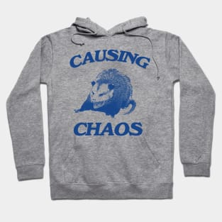 Opossum causing chaos shirt, Funny Possum Meme Hoodie